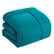 Left. Sweet Home Collection - Down Alternative Reversible All Season Solid Comforter, Twin - Teal.