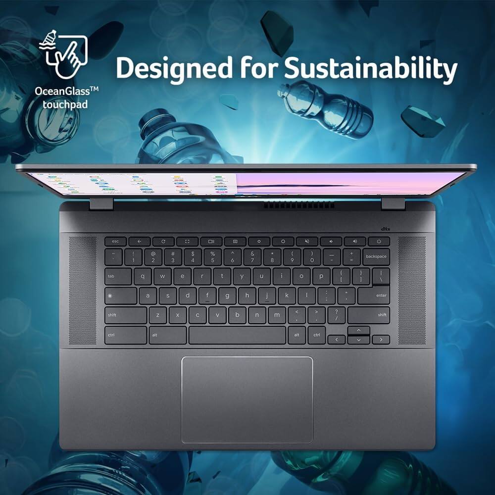Designed for Sustainability  
OceanGlass™ touchpad
