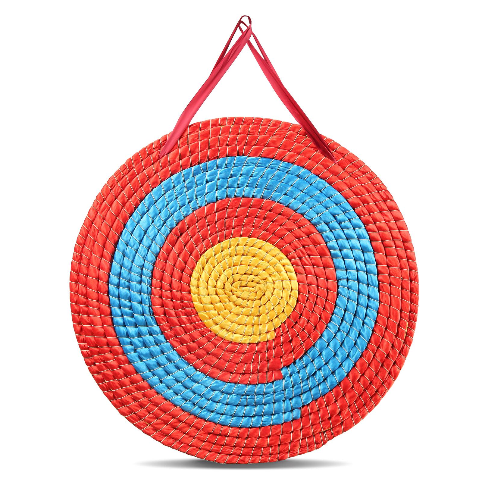 Alt View 5. VEVOR - Archery Target, 5 Layers 20" Arrow Target, Traditional Solid Straw Round Archery Target Shooting Bow - Red.