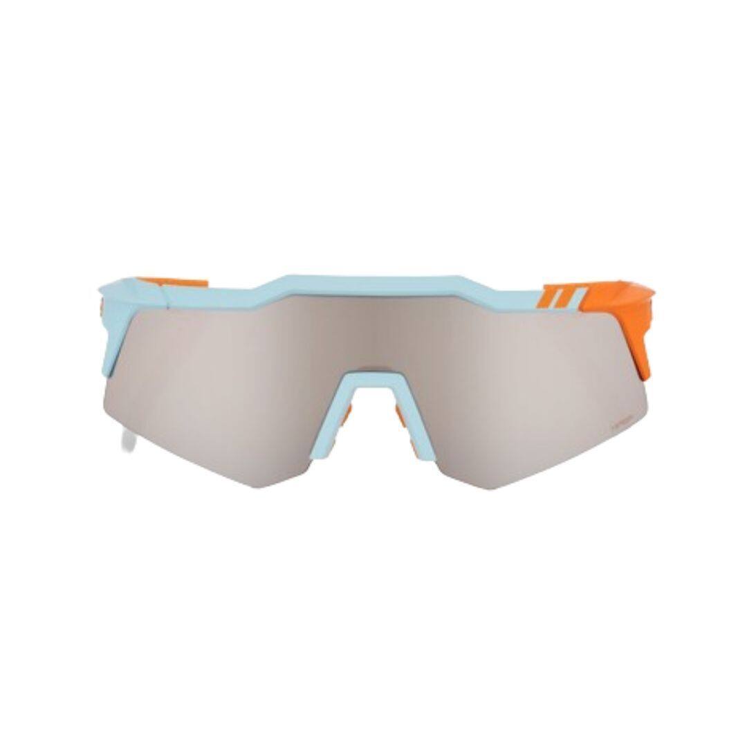 Angle. 100% - 100% Speedcraft XS Sport Performance Cycling Sunglasses (Soft Tact Two Tone - HiPER Silver Mirror Lens) - N/A.