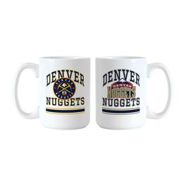 Logo Brands - Denver Nuggets 15oz. Current & Throwback Mug Set - Multicolor