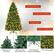Enhanced Tree Top: Eco-friendly PVC material, Hinged Design, Stable & Foldable Base, Bearable for Tiny Decorations, 1096 Tips for More Natural and Plush Tree, Cross Shaped with 300 LED Shining Lights, Metal for Good Supporting.