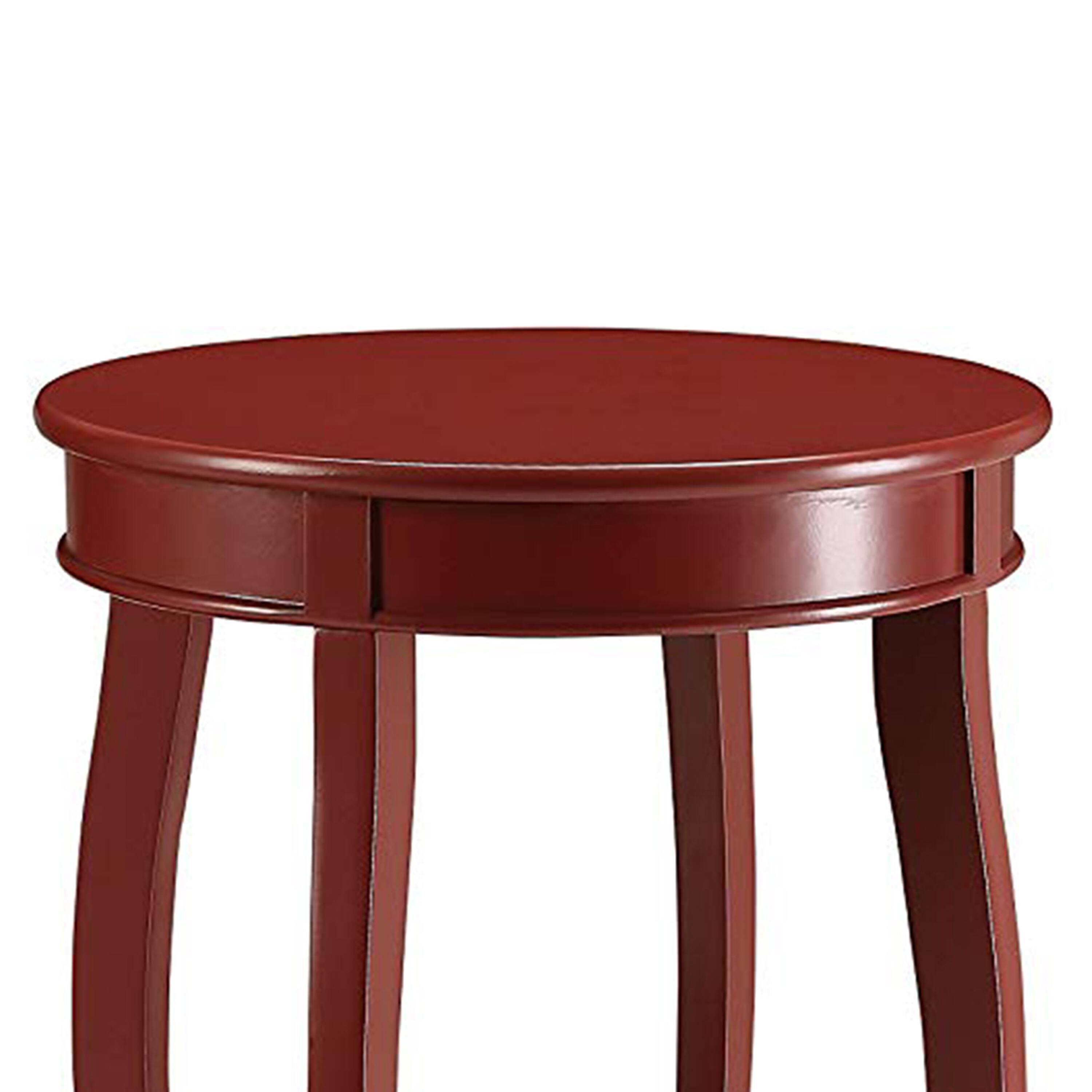 Alt View 2. Manhattan Lane - Trendy Side Table - Red.