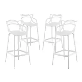Entangled Bar Stool Set of 4 by Modway - White
