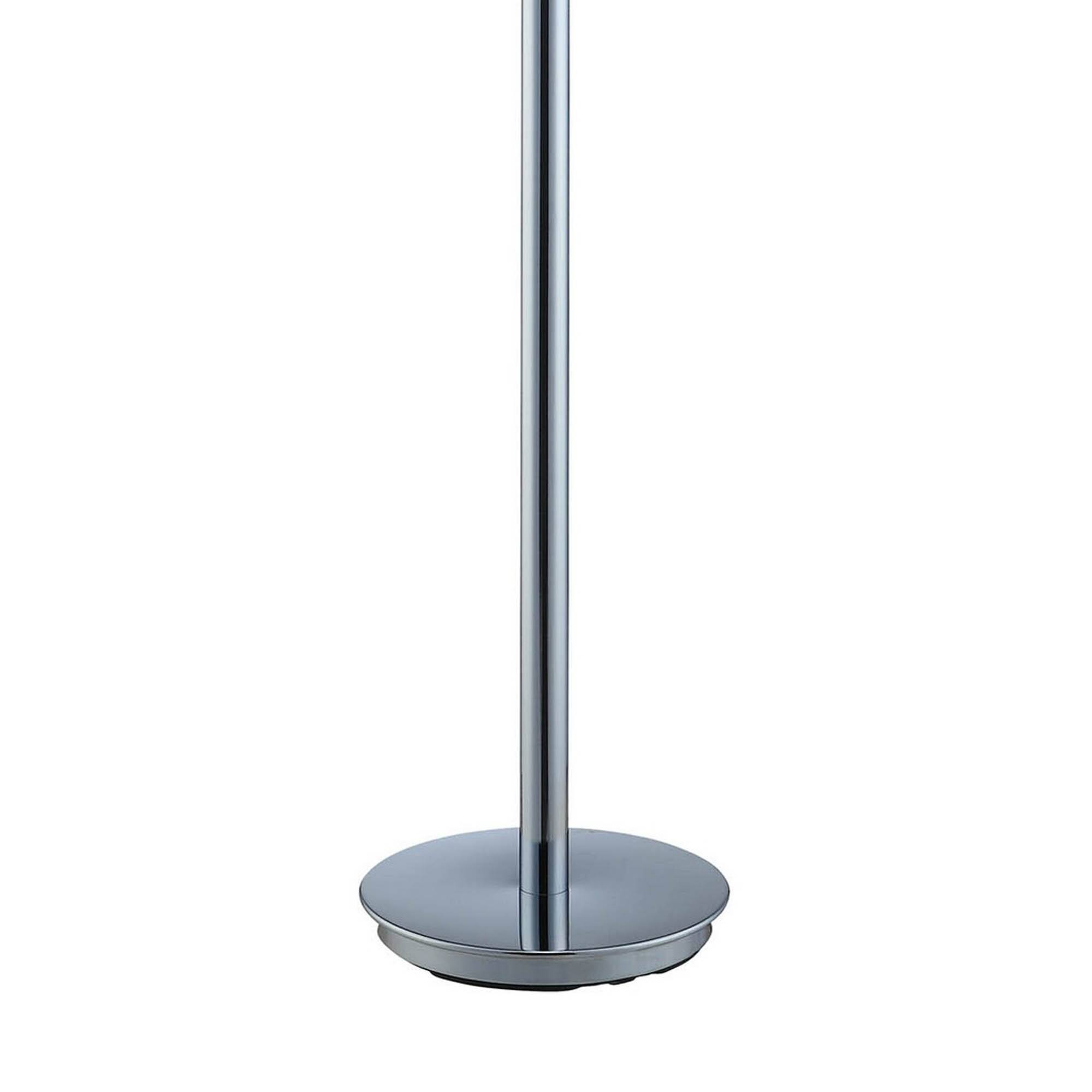 Back. Manhattan Lane - Sun 58 Inch Floor Lamp, Accent Twisted Modern Design, LED Chrome Base.
