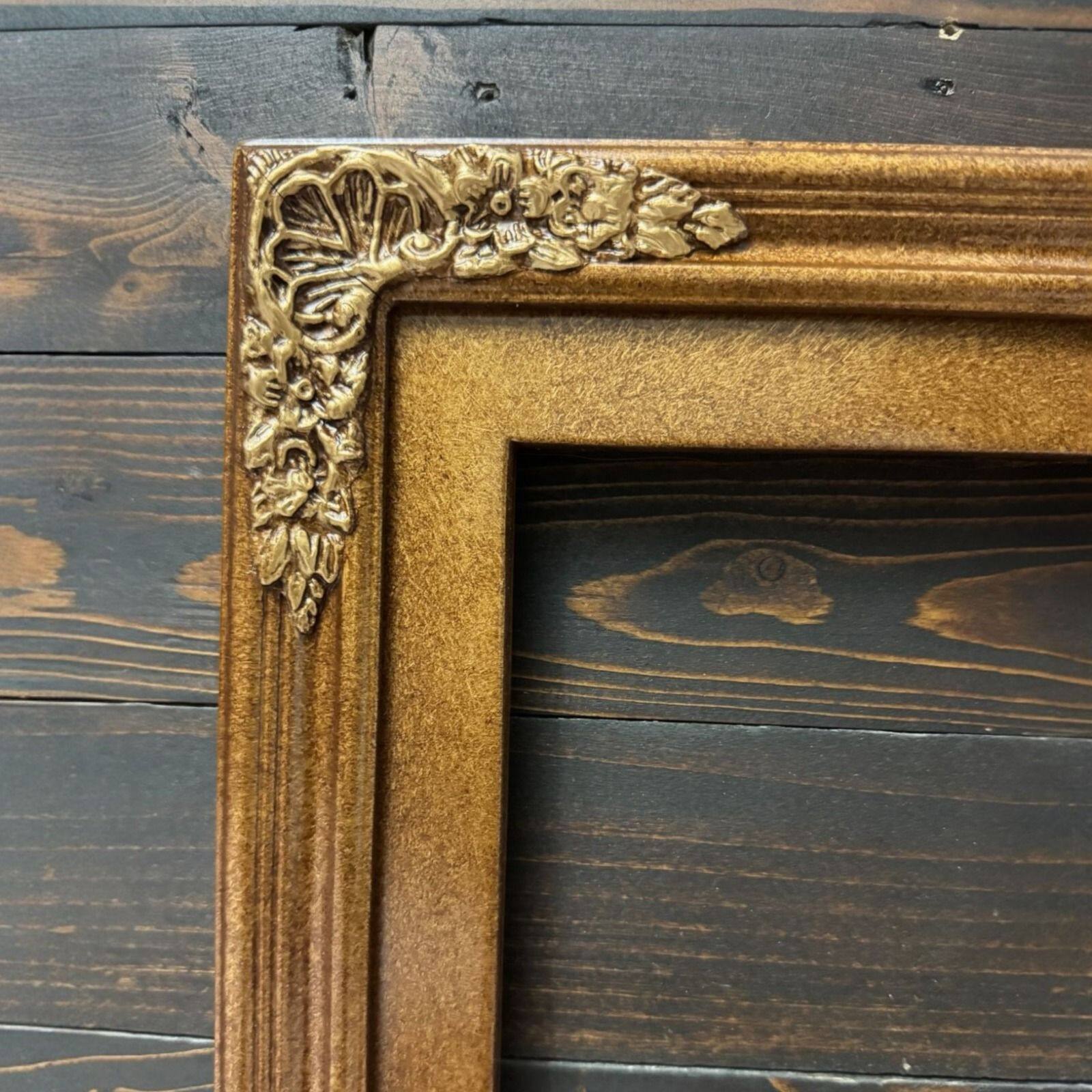 Back. LAREDO FRAME FACTORY - 55 inch Handmade Ornate wood For TCL A300W NXTVISION Tv - ANTIQUE BRONZE FINISH.