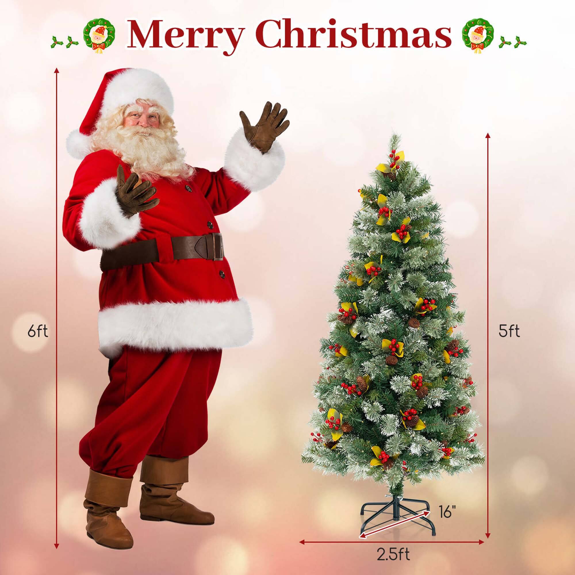 Merry Christmas

- Santa Claus: 6ft
- Christmas Tree: 5ft
- Base of the tree: 2.5ft
- Width of the tree: 16"