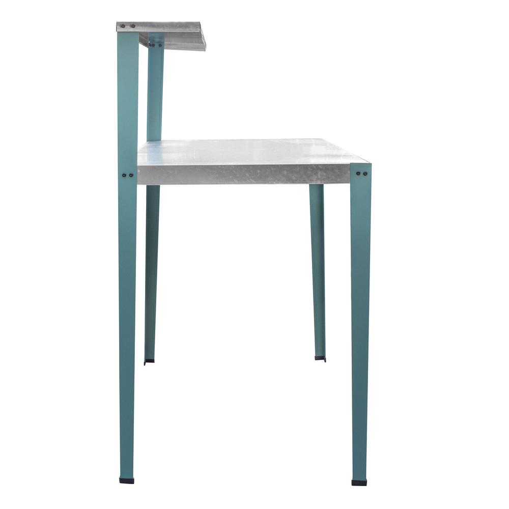 Left. AmeriHome - Multi-Use Steel Table/Work Bench with Teal Legs - Multicolor.