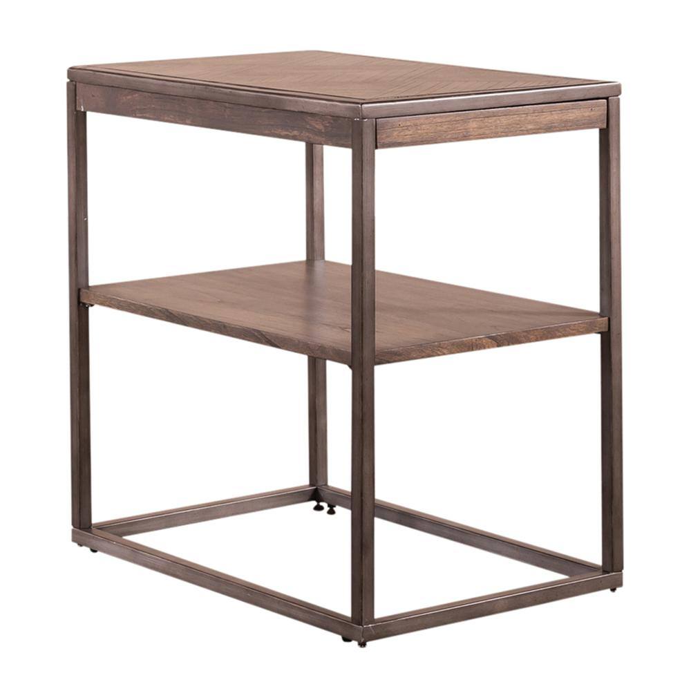 Alt View 2. Liberty Furniture Industries - Jamestown Chair Side Table in Tobacco - Brown.