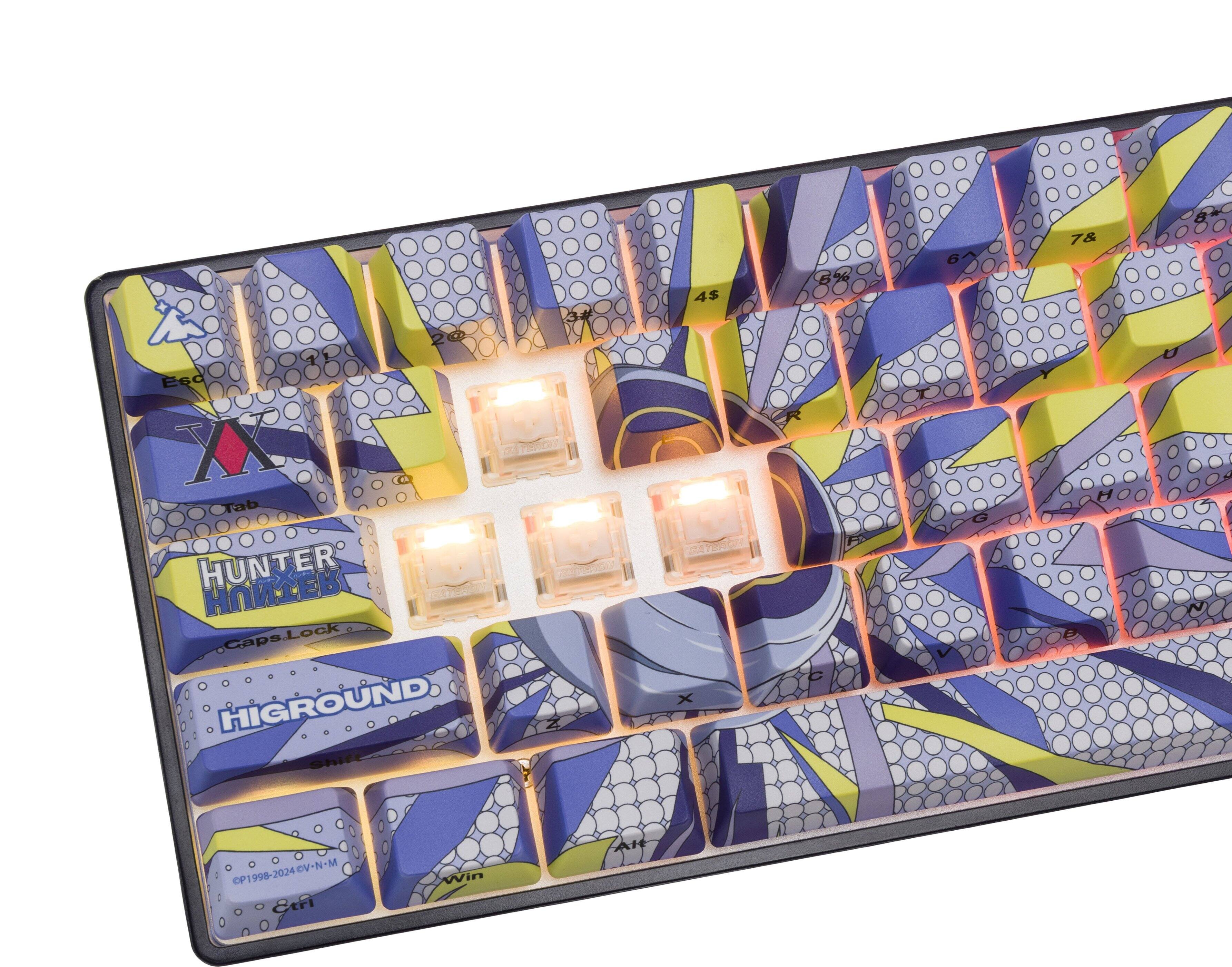 The text on the image reads:
X Esc XI Tab HUNTER .Caps.Lock HIGROUND, Shift 4$ 6% 6 7& V-N-M M P1998-2024V-N-M EtFi Win