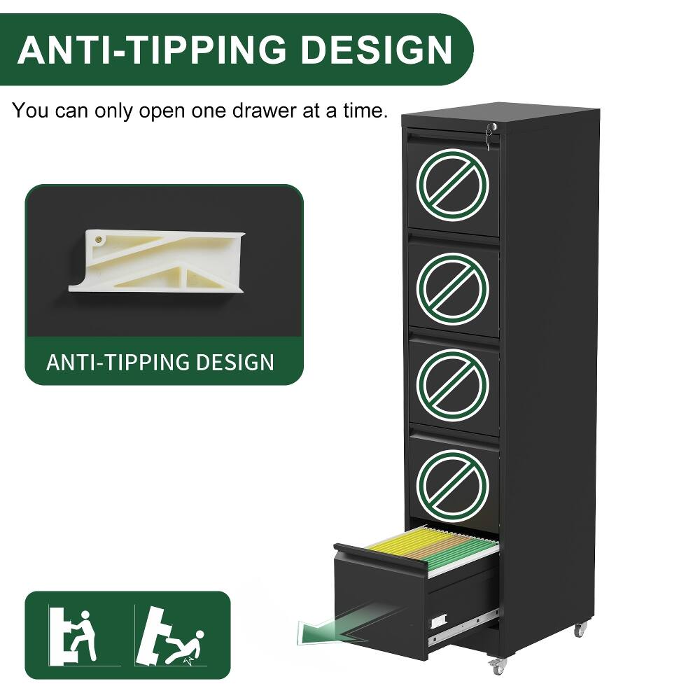 ANTI-TIPPING DESIGN

You can only open one drawer at a time.