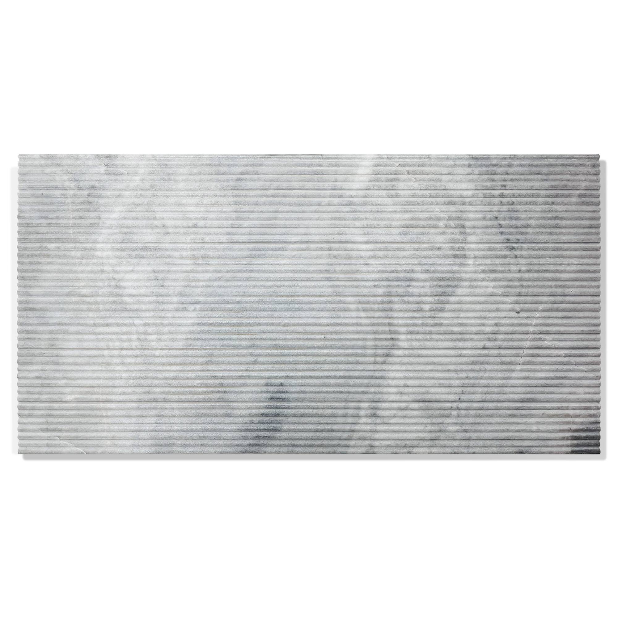 Front. GOODSILO - Premium Textured Gray Marble Wall Tiles for Interior Decoration - Natural Stone Elegance - Gray.