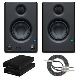 PreSonus - Eris 3.5 BT Monitors Pair Bundle w/ Knox Isolation Pads & Kirlin Cable
