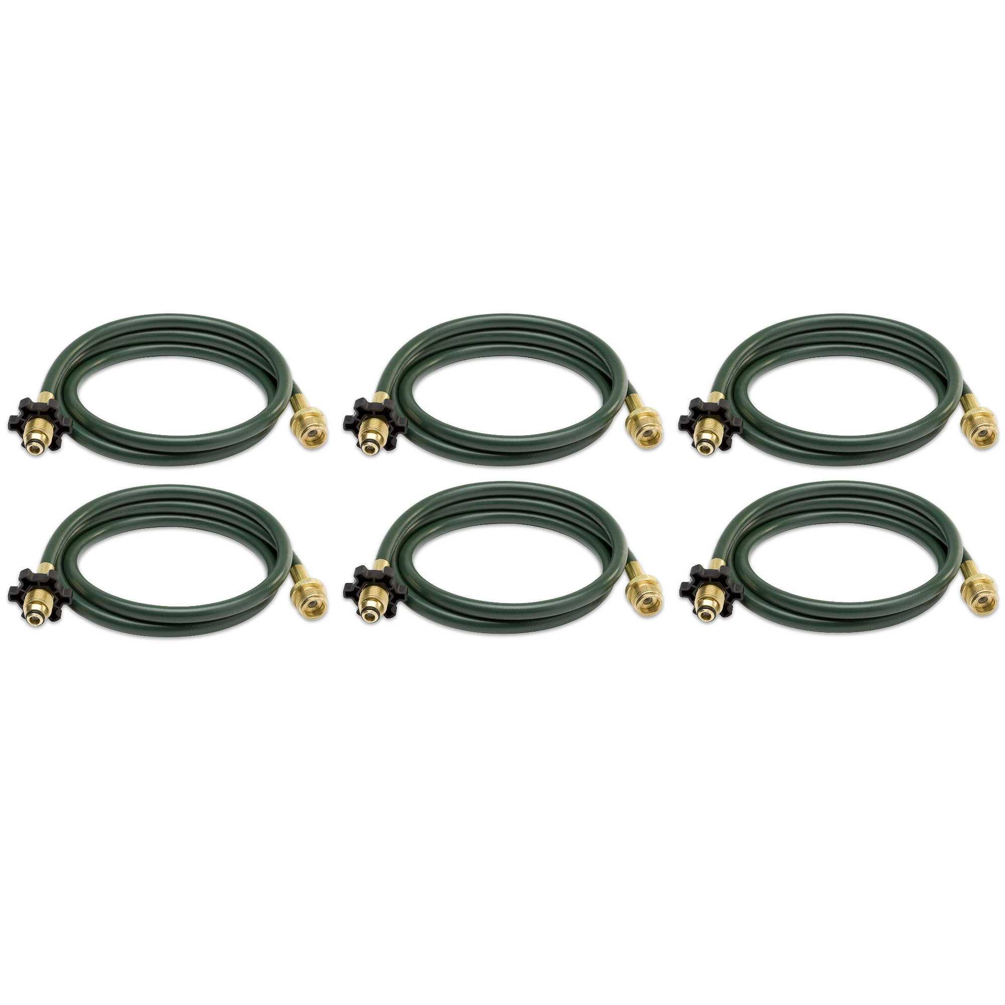 Angle. Mr. Heater - 10-Feet Propane Hose Assembly (6-Pack) - Black.