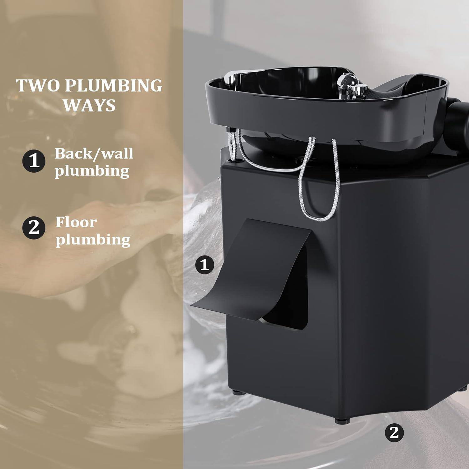 TWO PLUMBING WAYS  
1. Back/wall plumbing  
2. Floor plumbing