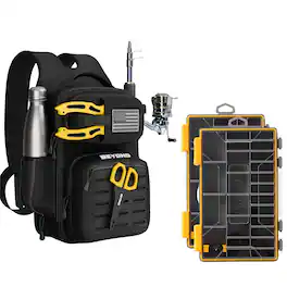 Beyond Braid - Voyager Tackle Bag Bundle with 3600 Tackle Box - Black