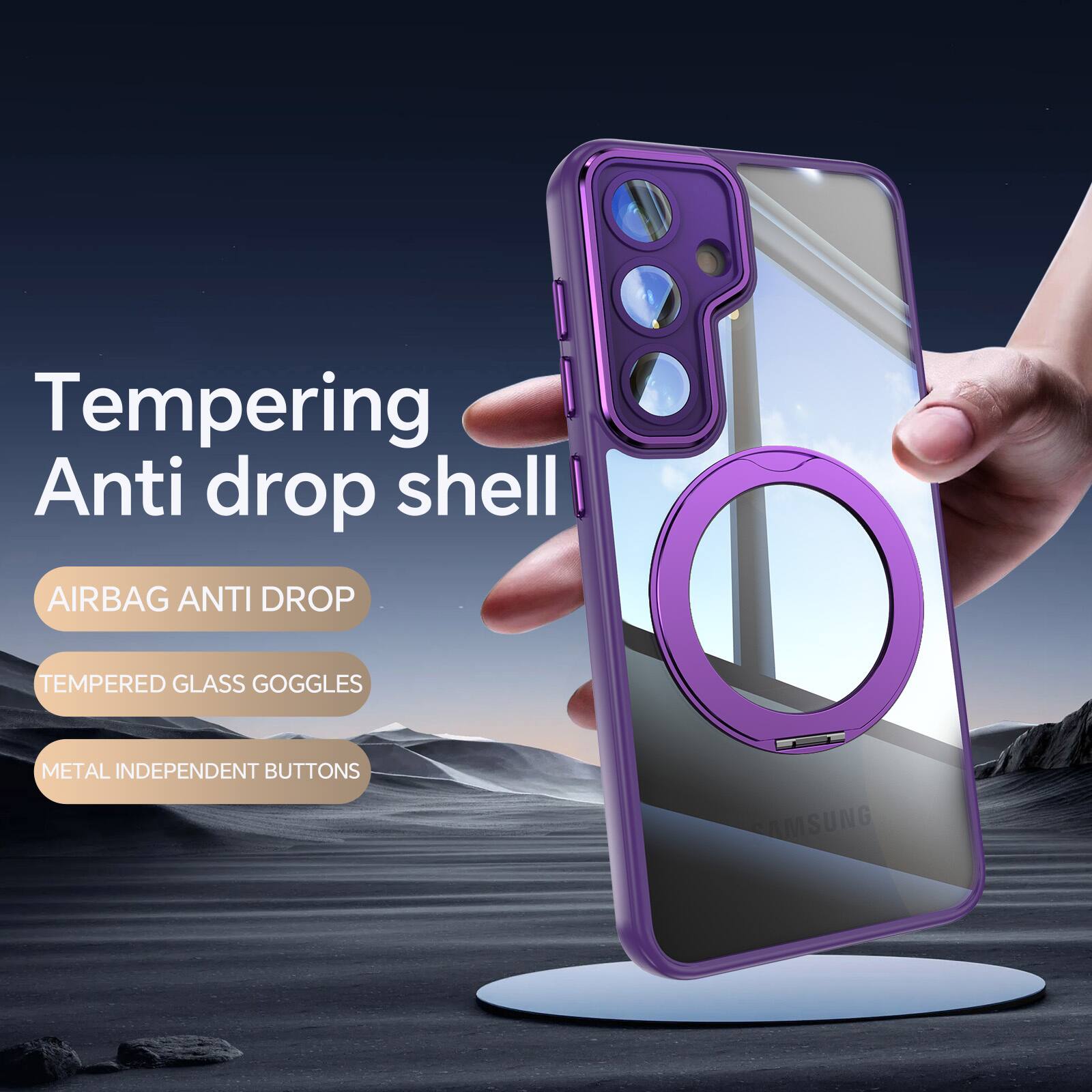 Tempering Anti drop shell  
AIRBAG ANTI DROP  
TEMPERED GLASS GOGGLES  
METAL INDEPENDENT BUTTONS  
AMSUNG