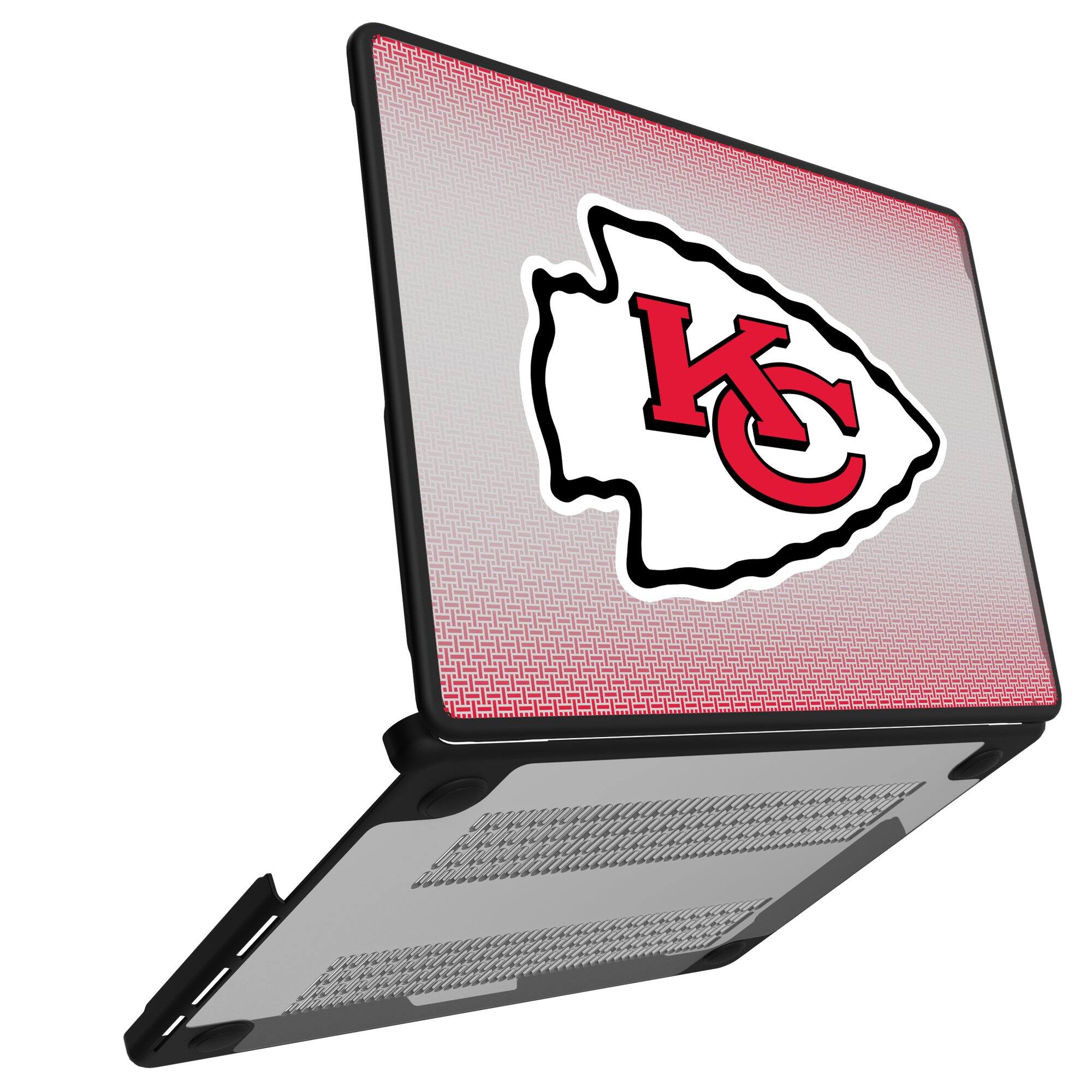 Alt View 1. Keyscaper - Kansas City Chiefs Linen MacBook Case - Air 13 in - Multicolor.