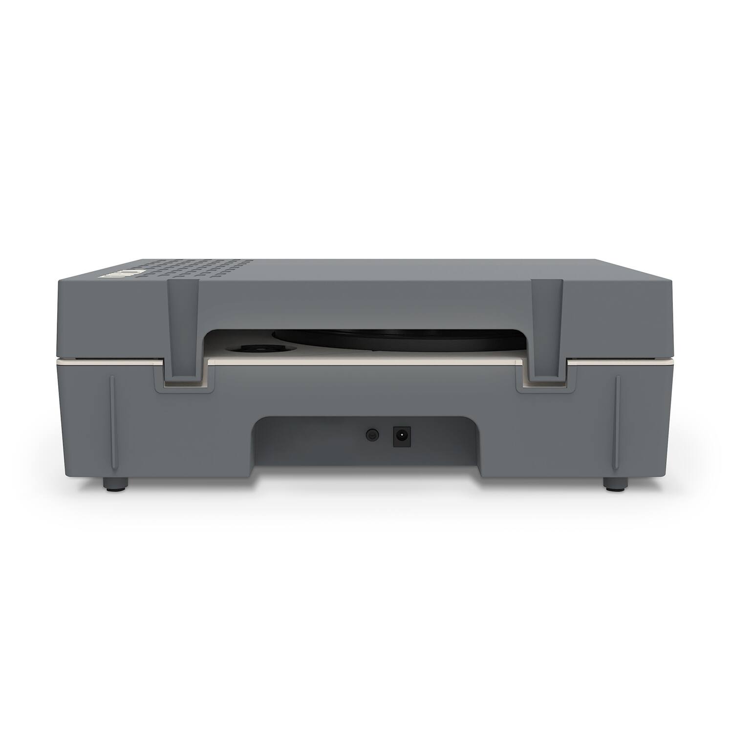 Alt View 18. Victrola - Re-Spin Sustainable Bluetooth Suitcase Record Player - Graphite Grey.