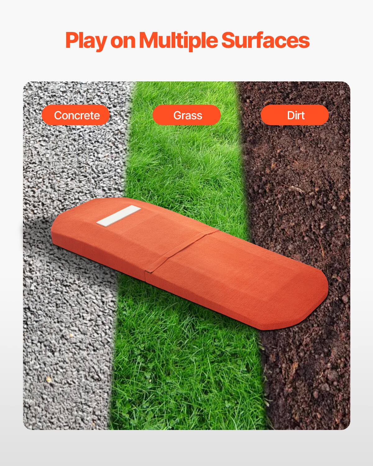Play on Multiple Surfaces

Concrete  
Grass  
Dirt