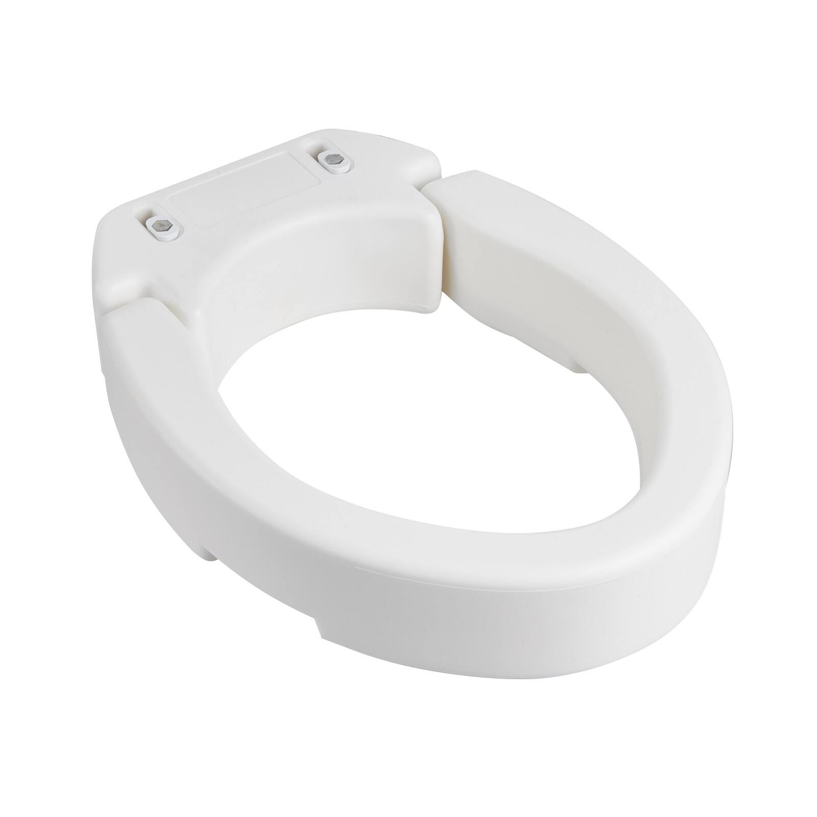 Alt View 5. VEVOR - Raised Toilet Seat, 300 lbs Load Capacity, 3.5-Inch Lift Height, Commode Elevated Toilet Seat Riser - White.