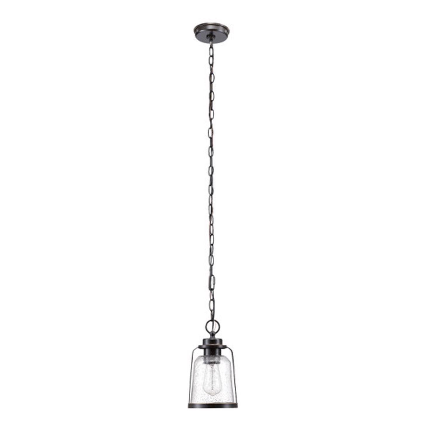 Front. Globe Electric - Globe Electric Roth Oil Rubbed Bronze Bronze 1 lights Pendant Light.