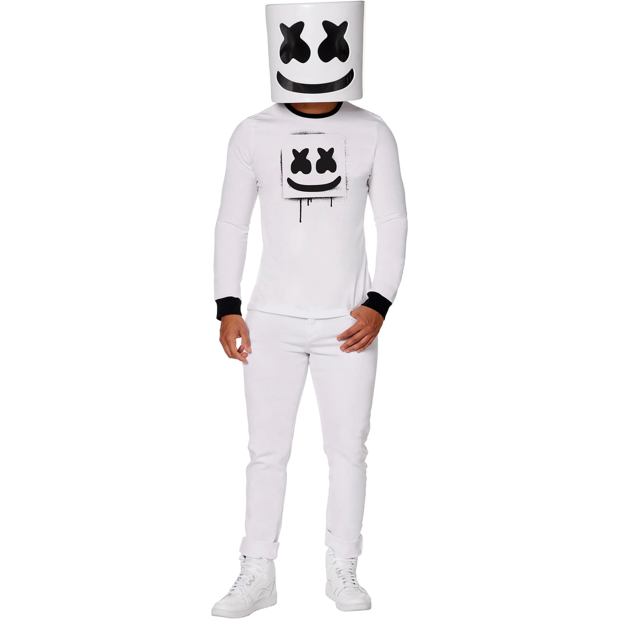Front. InSpirit Designs - Marshmello Adult Costume | Medium - White.