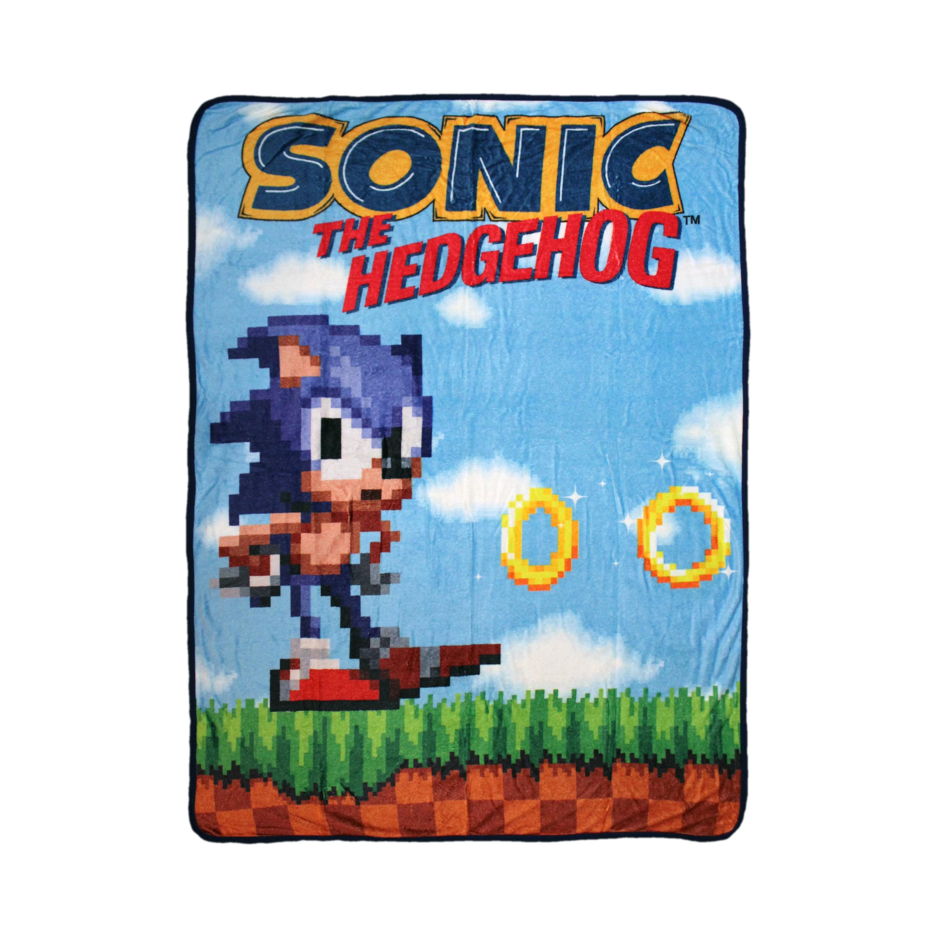 Just Funky - Sonic The Hedgehog Classic 45 x 60 Inch Fleece Throw Blanket - Blue price history on PriceWatchPro