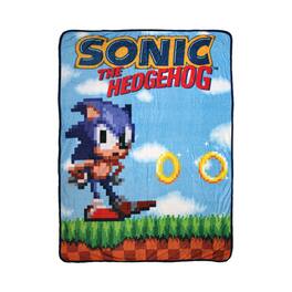 Just Funky - Sonic The Hedgehog Classic 45 x 60 Inch Fleece Throw Blanket - Blue