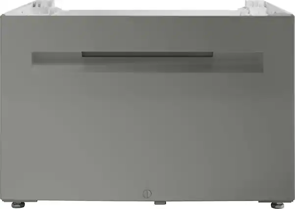 Front. Bosch - Laundry Pedestal for Bosch 800 Series Washer - Silver.
