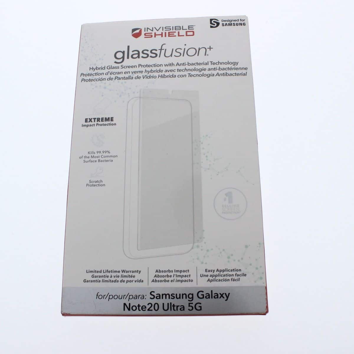 ZAGG - Screen Protector FIT SamsungGalaxy Note20 Ultra 5G GlassFusion+ - Clear