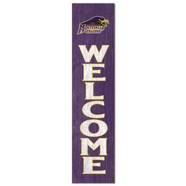 Jardine - Montevallo Falcons 12'' x 48'' Welcome Outdoor Leaner - Purple