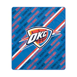 Pegasus - Oklahoma City Thunder 60" x 70" Diagonal Lined Wordmark Ultra Soft Blanket - Multicolor