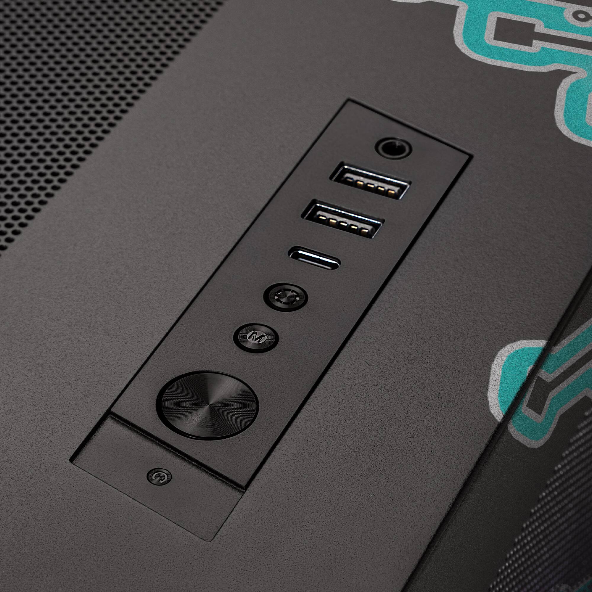 Left. CLX - CLX Horus Gaming Desktop - Intel Core Ultra 9 285K - 64GB DDR5 Memory - GeForce RTX 5070 Ti - 2TB NVMe M.2 SSD, 6TB HDD - Black.