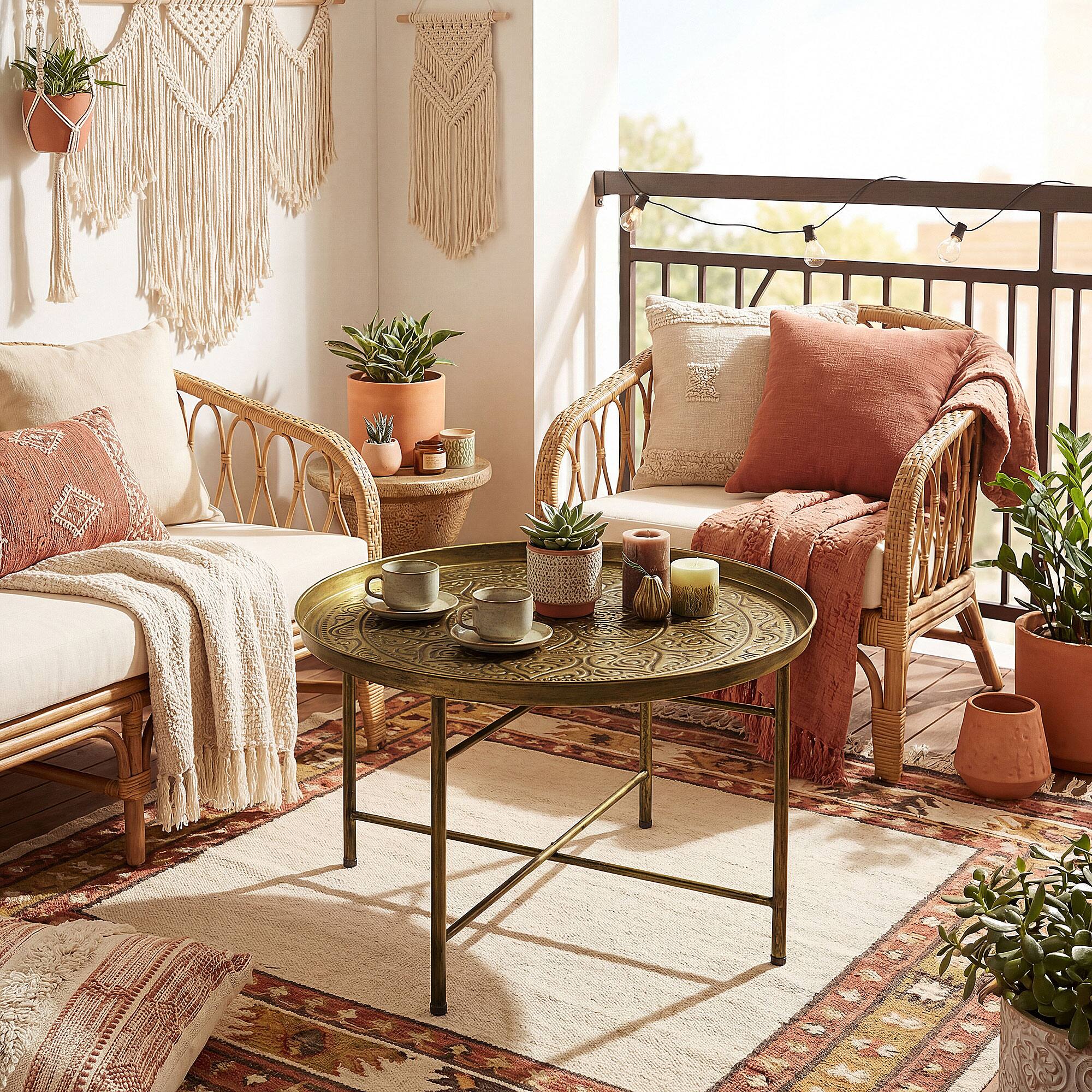 Alt View 7. Homcom - Table for Living Room - Gold.