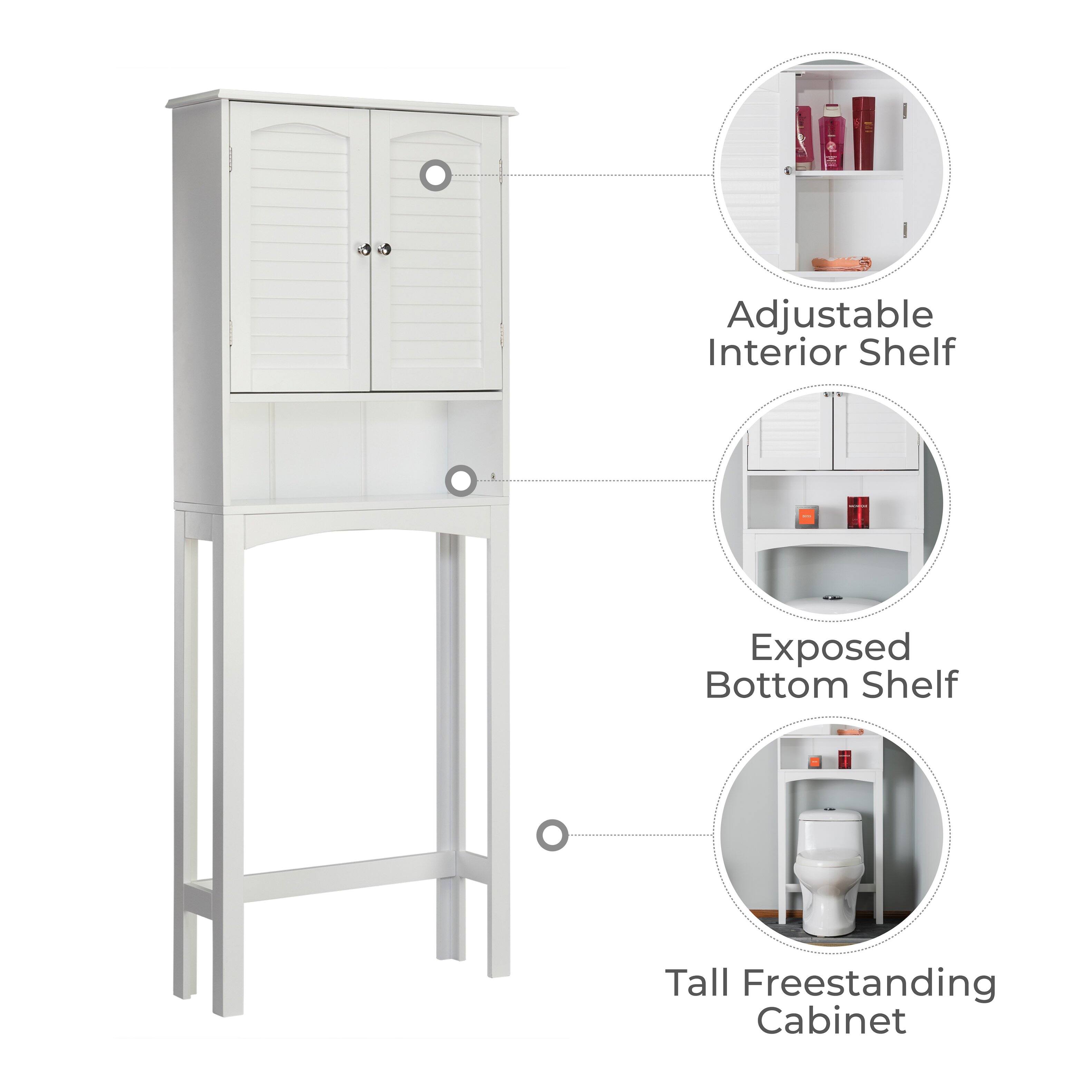 Adjustable Interior Shelf  
Exposed Bottom Shelf  
Tall Freestanding Cabinet
