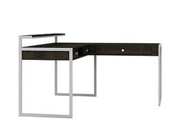 Whalen - Asherton 60" W L-Shaped Computer Desk - Fawn Aged Oak