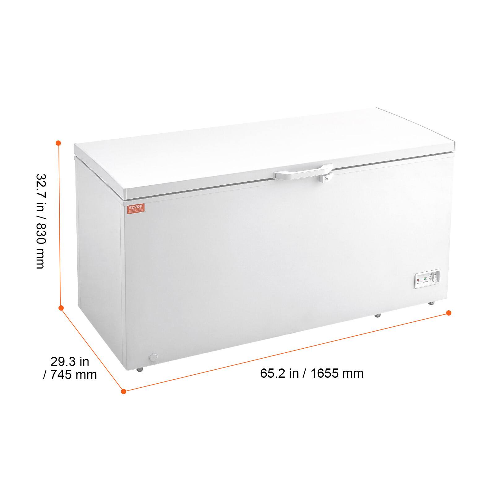 32.7 in / 830 mm  
29.3 in / 745 mm  
65.2 in / 1655 mm