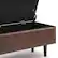 Alt View 12. Simpli Home - Shay Mid Century Rectangular Storage Ottoman - Distressed Chestnut Brown.