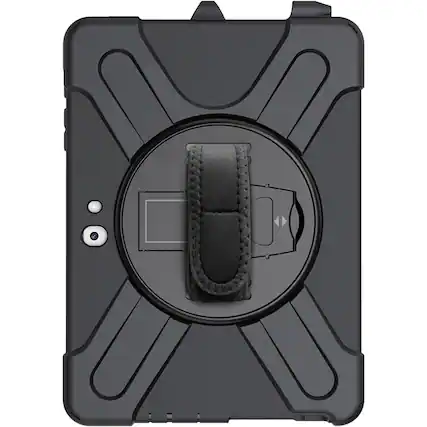 Front. SaharaCase - PROTECTION Hand Strap Series Case for Microsoft Surface Go 4 and Surface Go 3 - Black.