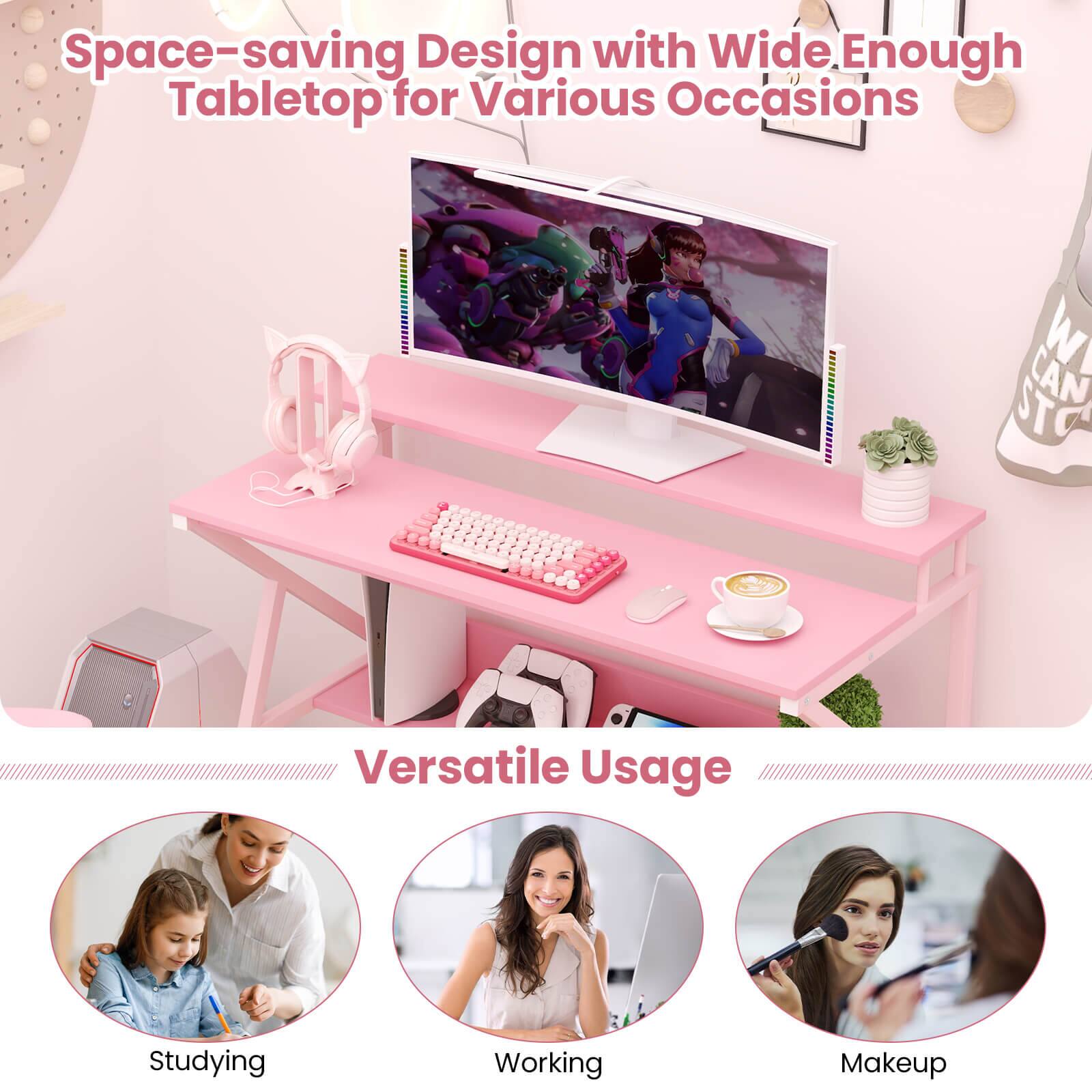 Space-saving Design with Wide Enough Tabletop for Various Occasions

Versatile Usage

Studying

Working

Makeup