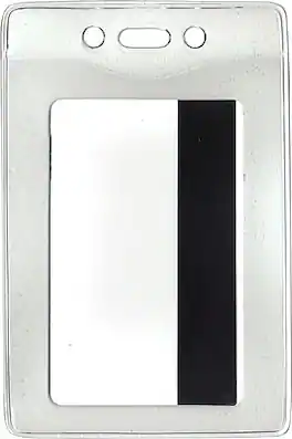 Advantus - Security Badge Holder, Vertical Style, 3" x 4", 50/Box - Clear