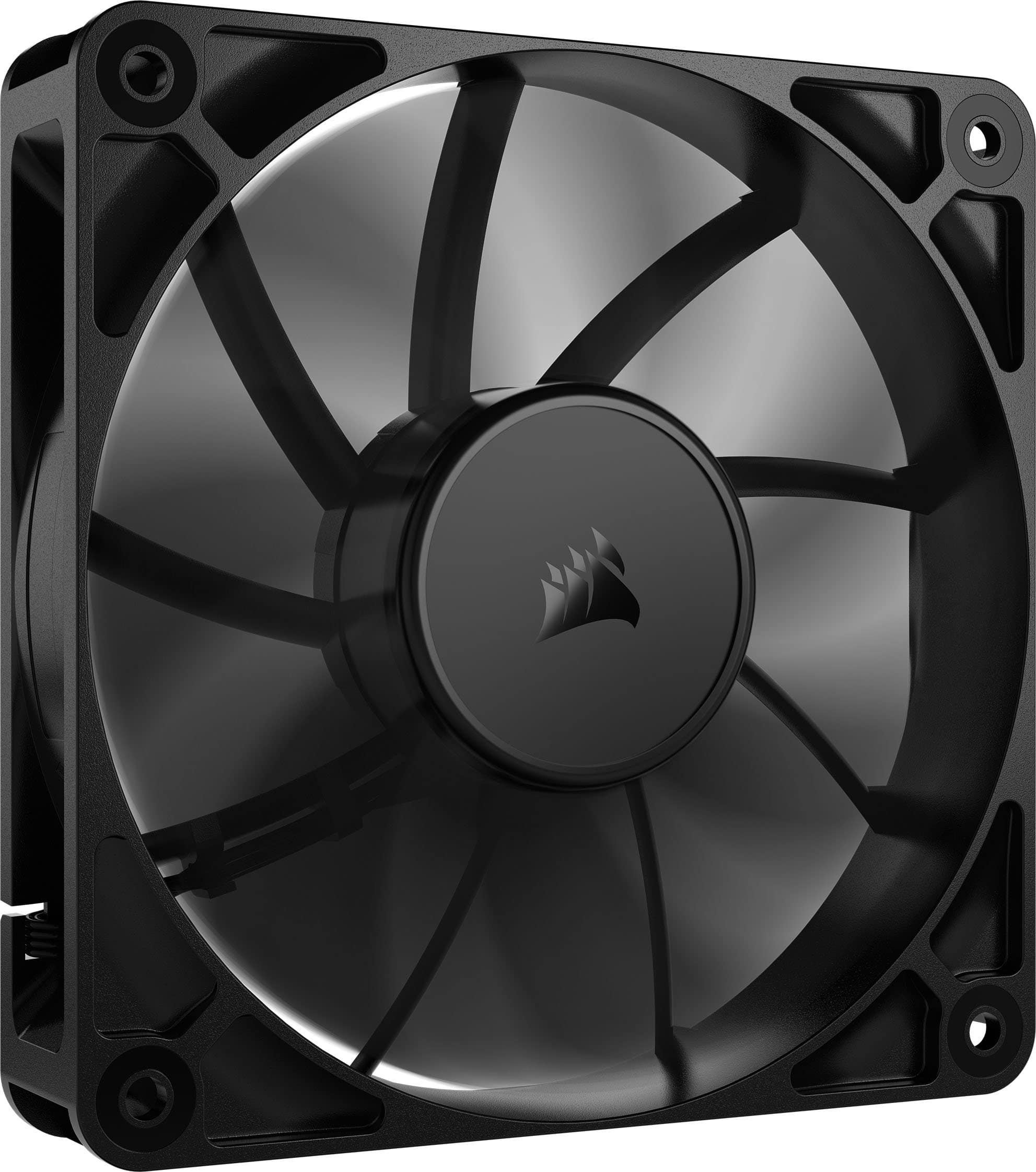 CORSAIR - RS120 120mm PWM Computer Case Fan Expansion Fan - Black - Front_Zoom