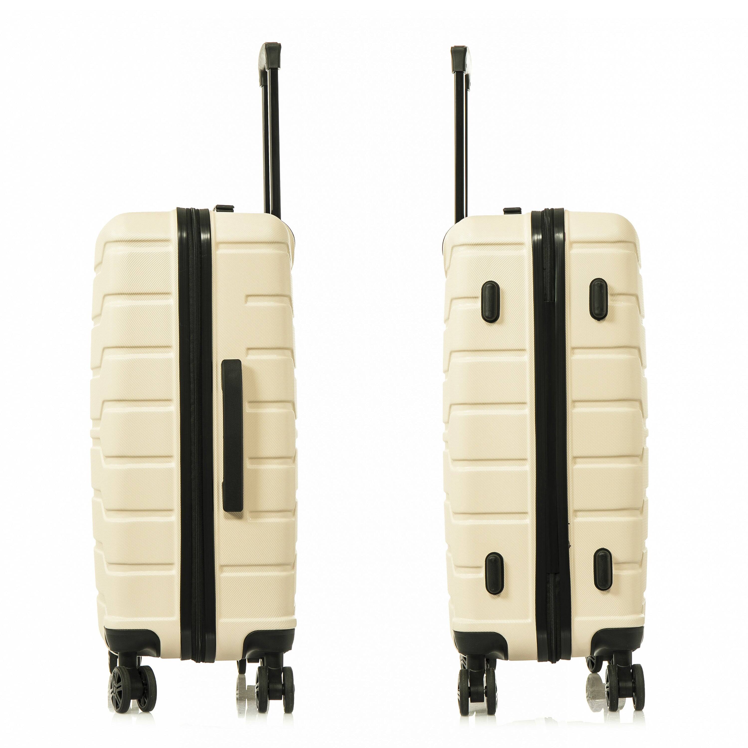 Alt View 2. InUSA - Trend lightweight hardside spinner 3 Piece Luggage Set  20"/24"/28" - SAND.