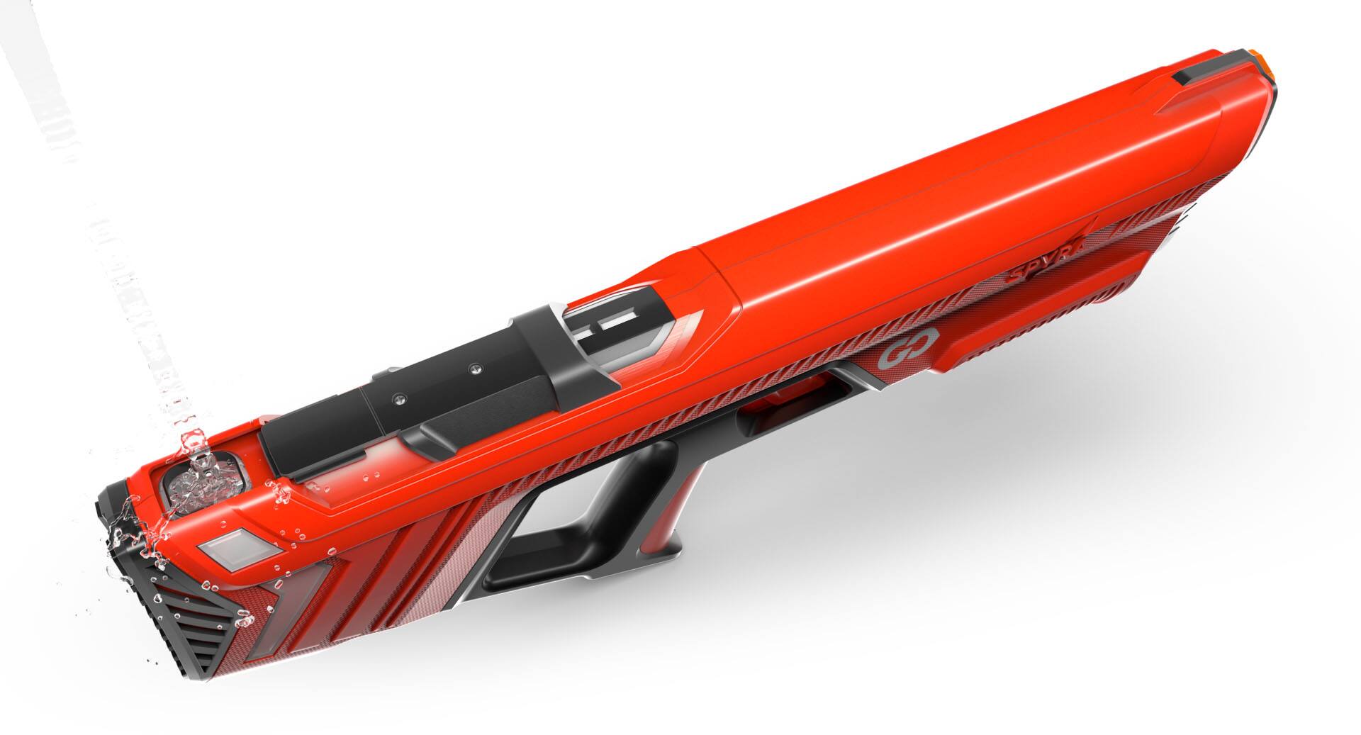 Back. SPYRA - SPYRA Electric Water Blaster, Lightweight Outdoor Squirt Toy Game, SpyraGo , Red - Red.