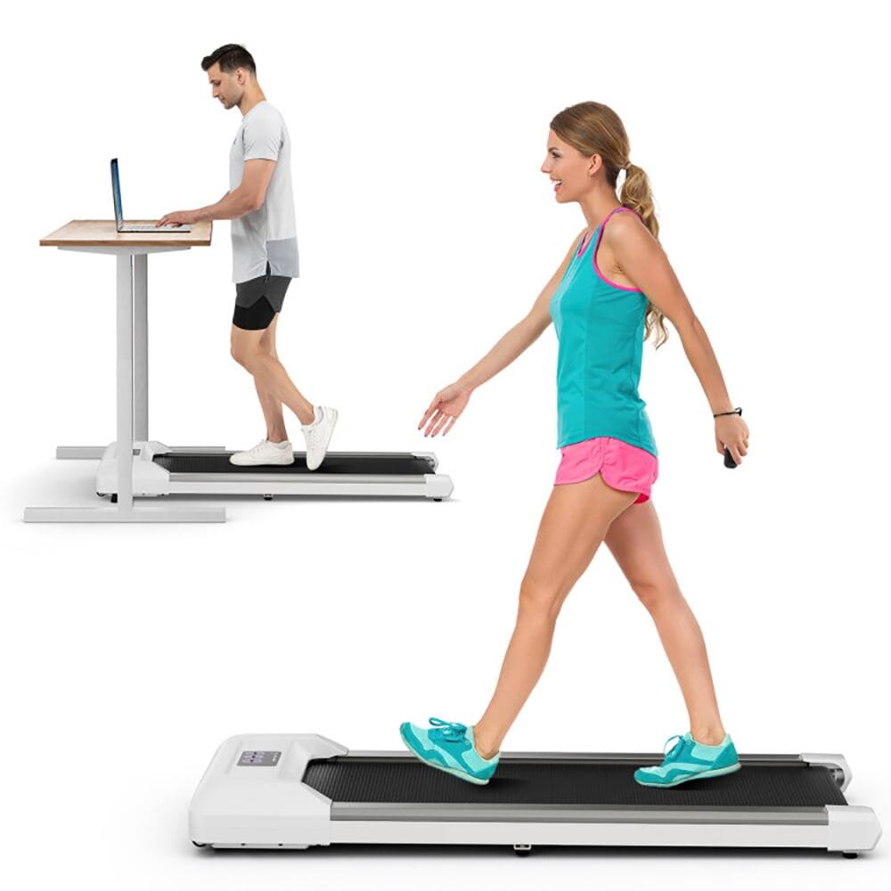 Front. Kadyn - Treadmill, Electric Treadmill, Walking Jogging Machine,2.25 HP Walking Pad with LED Display and Remote Control-Grey - Gray.