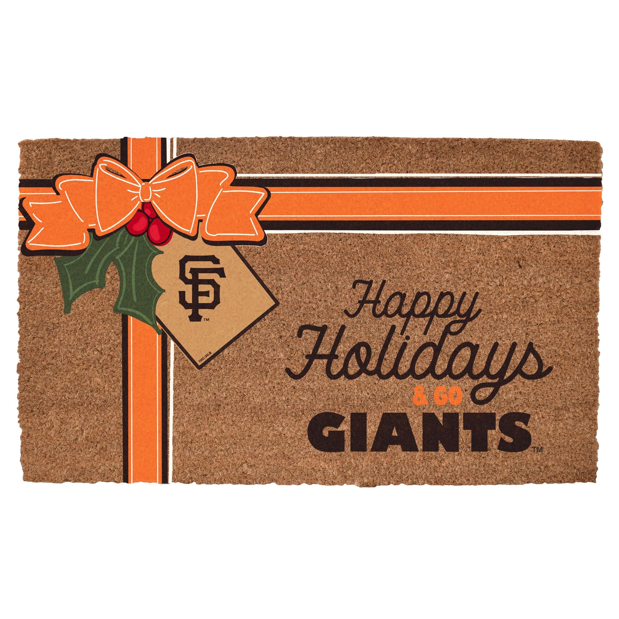 "The Memory Company - San Francisco Giants 20"" x 30"" Holiday Gift Wrap Coir Door Mat - Multicolor" price history on PriceWatchPro