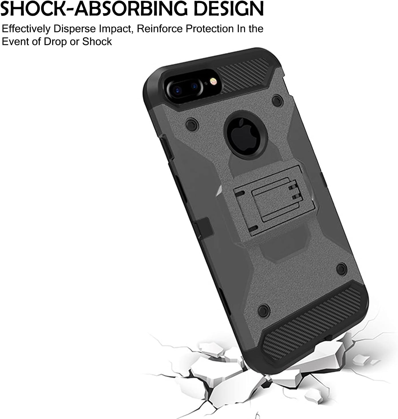 SHOCK-ABSORBING DESIGN  
Effectively Disperse Impact, Reinforce Protection In the Event of Drop or Shock