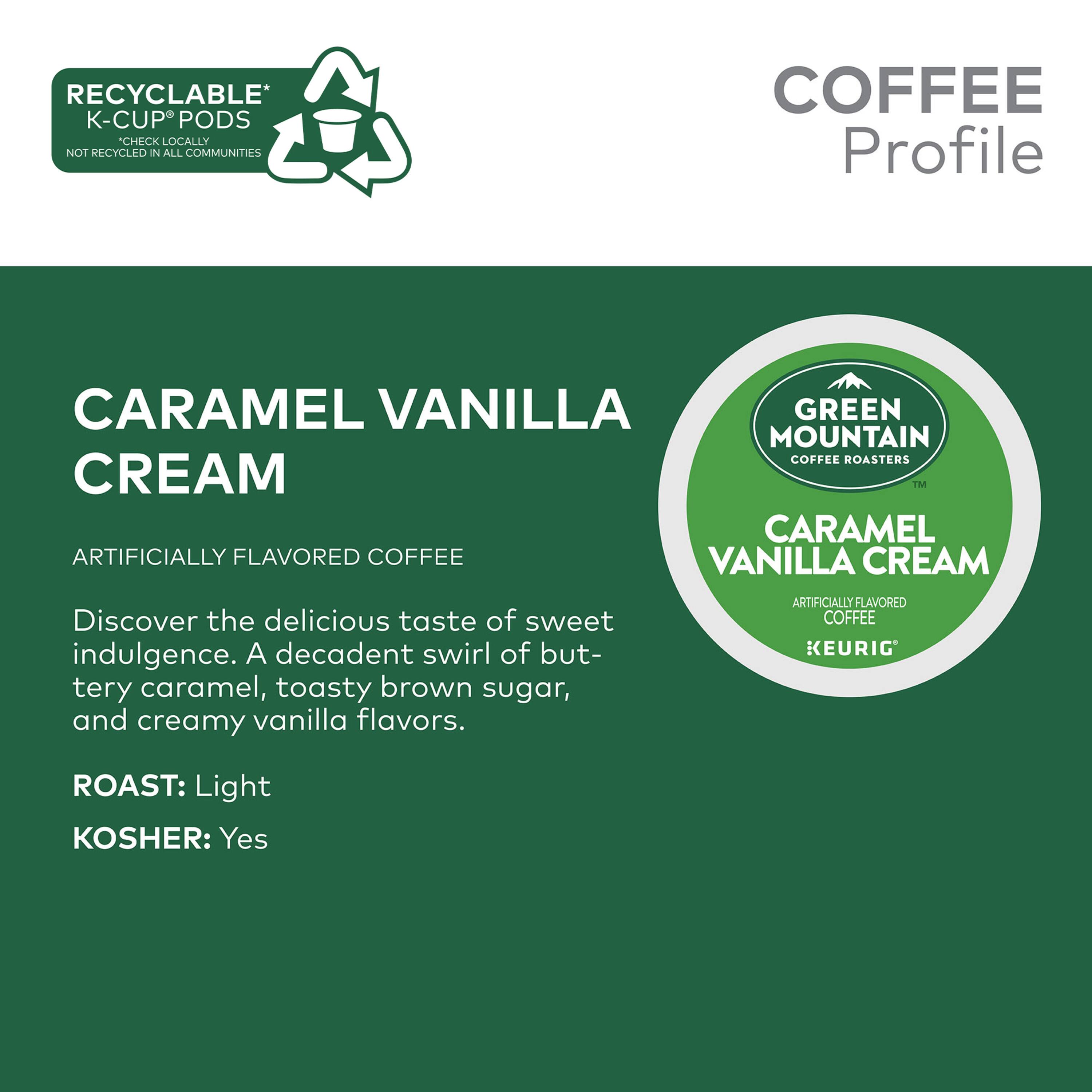 Alt View 18. Green Mountain Coffee - Roasters Caramel Vanilla Cream Coffee, Keurig Single-Serve K-Cup pods, Light Roast, 24 Count.