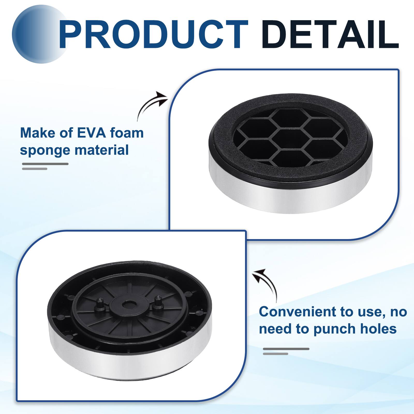 PRODUCT DETAIL

- Make of EVA foam sponge material
- Convenient to use, no need to punch holes
